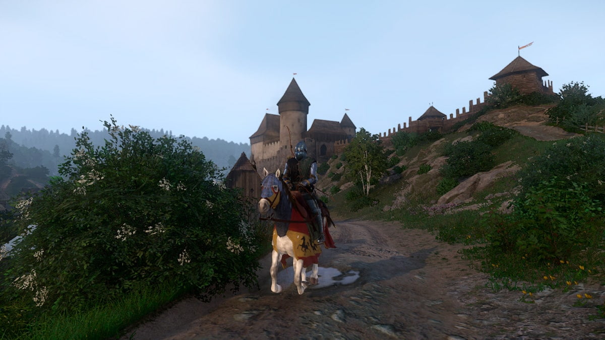 Henry montando a caballo en Kingdom Come: Deliverance.