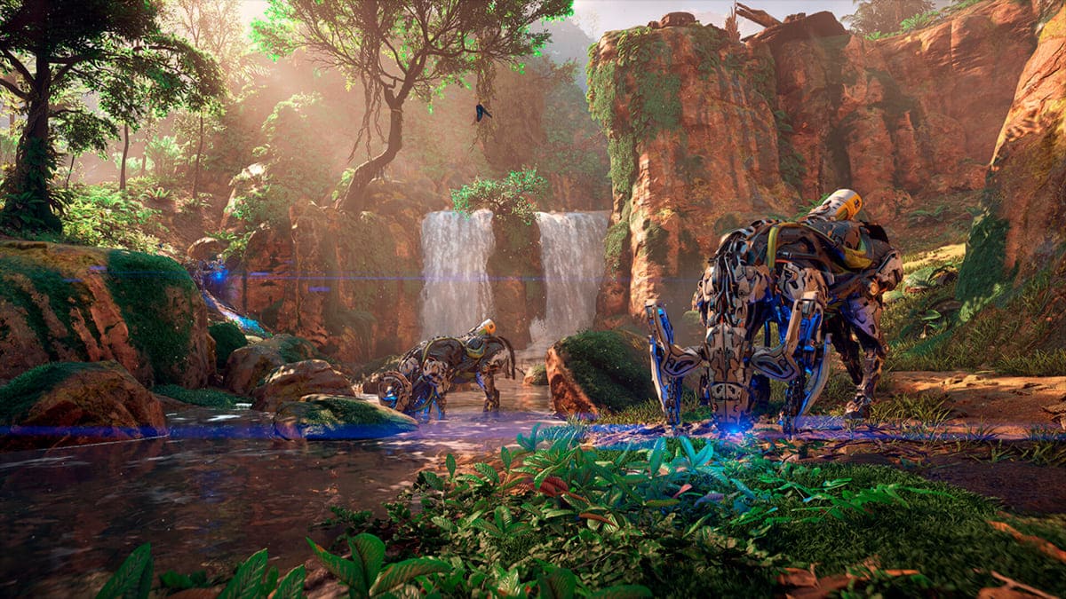 Algunas máquinas no hostiles en Horizon Zero Dawn Remastered