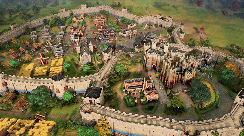 Ciudad en Age of Empires IV.