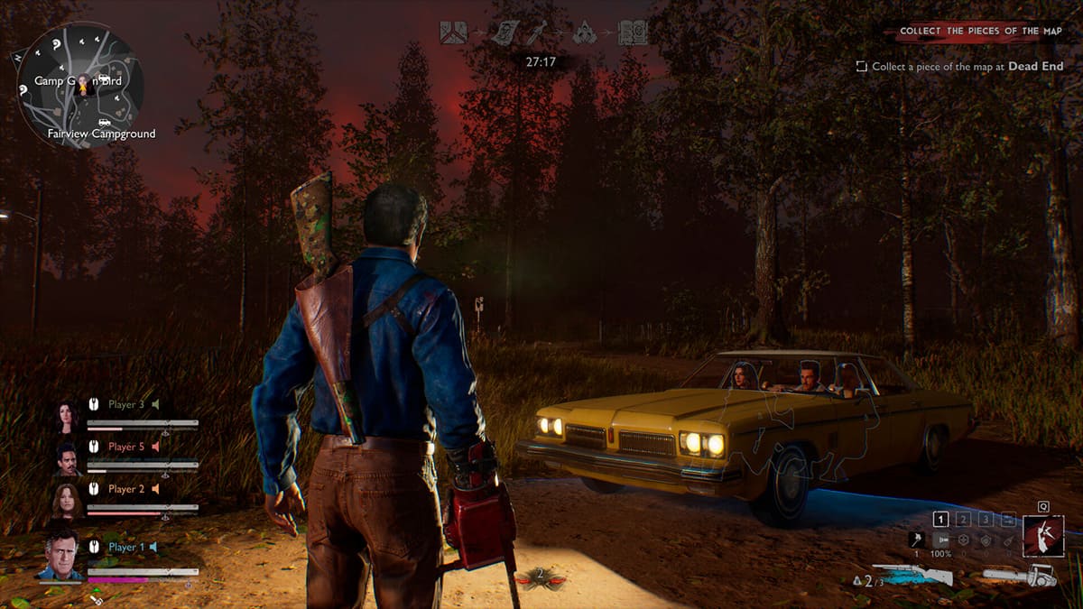 Interfaz de juego de Evil Dead: The Game