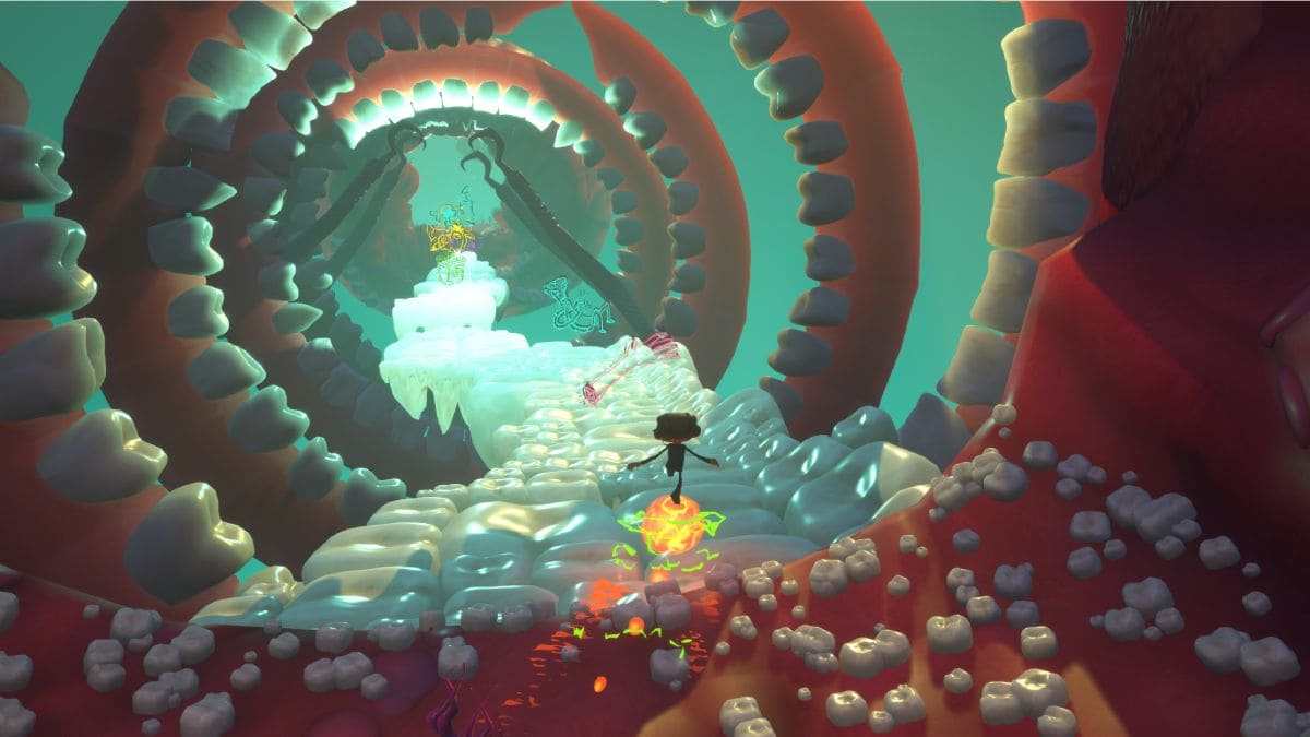 Aspecto de la mente de un dentista en Psychonauts 2