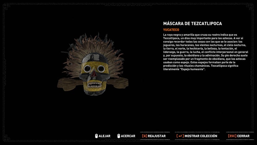 Máscara de Tezcatlipoca.