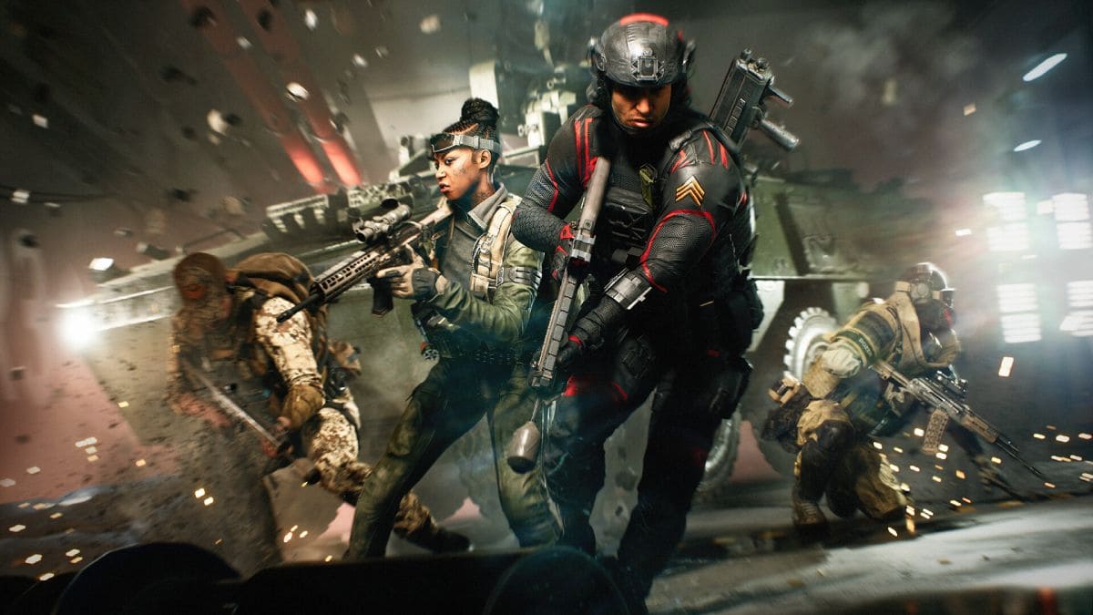 Algunos personajes del juego Battlefield 2042.