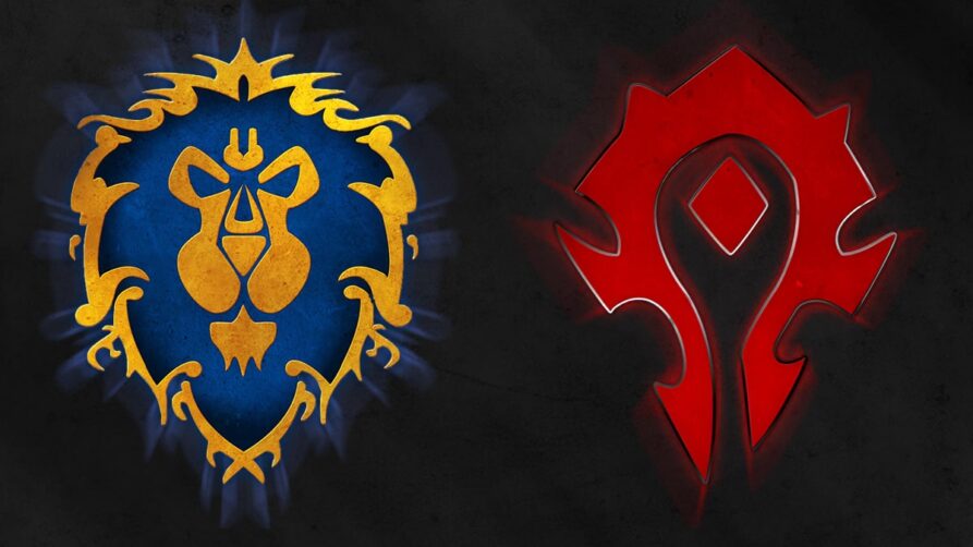 Escudos de La Alianza y La Horda de World of Warcraft.