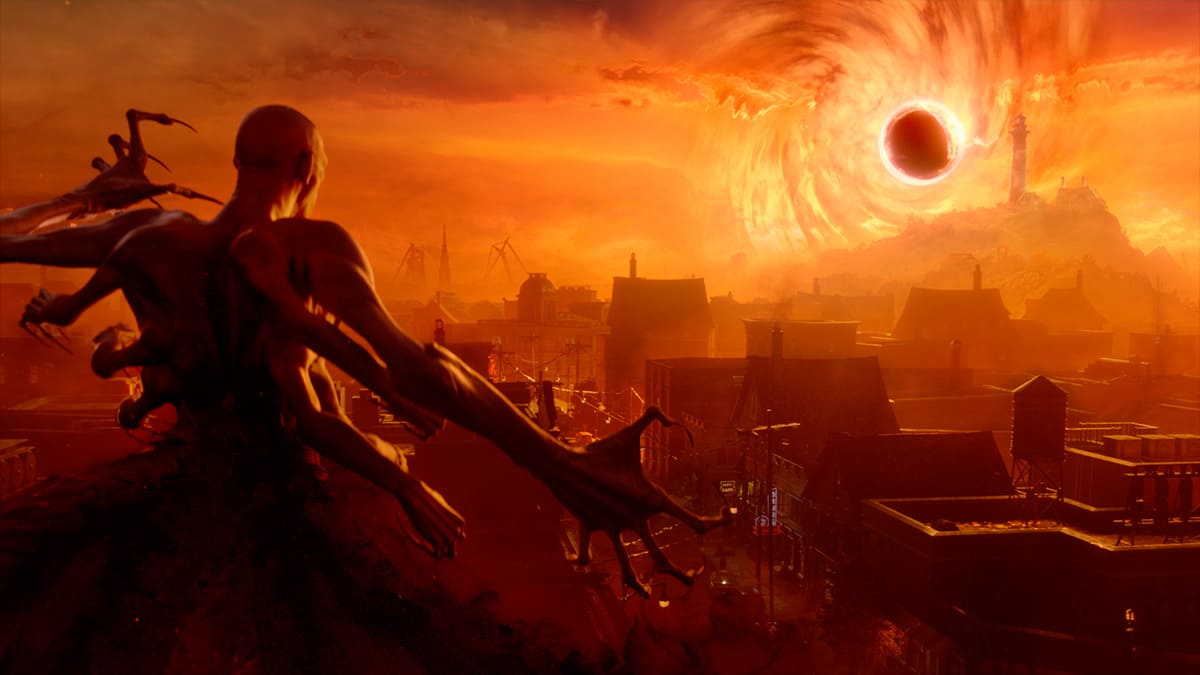 Un vampiro usa sus poderes para ocultar el sol en Redfall