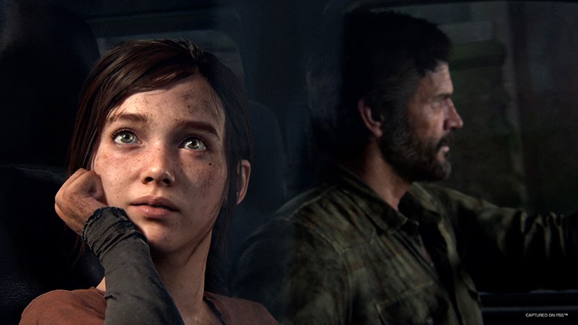 Ellie y Joel en The Last of Us Part I.