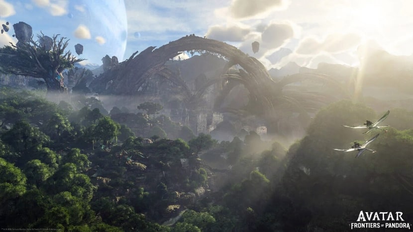 Un bosque de Pandora en Avatar: Frontiers of Pandora.