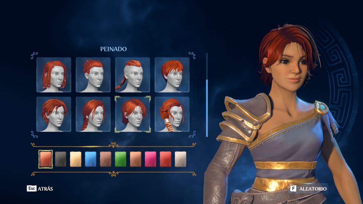 Personalización de personaje en Immortals: Fenyx Rising