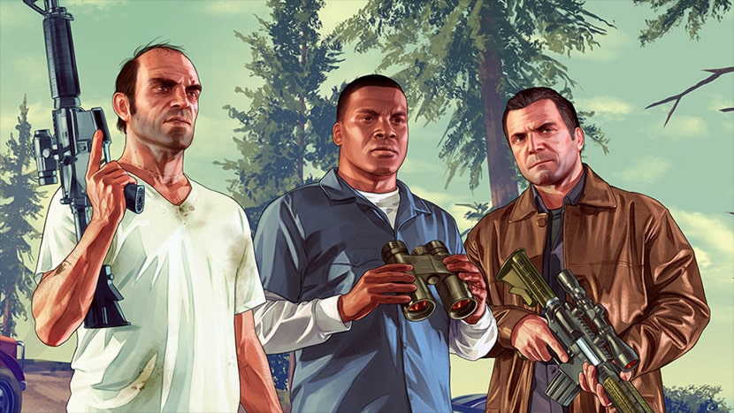 Protagonistas de GTA V.