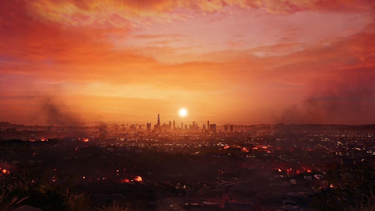 La ciudad de Los Ángeles en Dead Island 2.