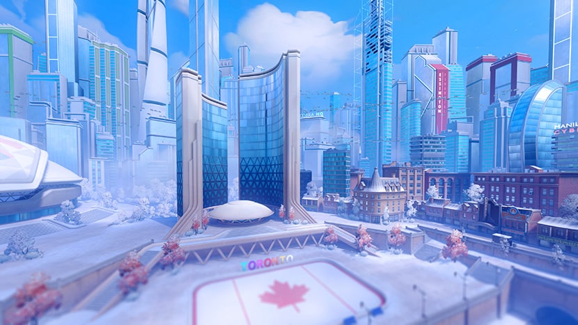 Panorámica de Toronto en Overwatch 2.