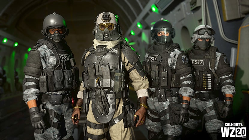 Cuatro operadores de Call of Duty: Warzone 2.