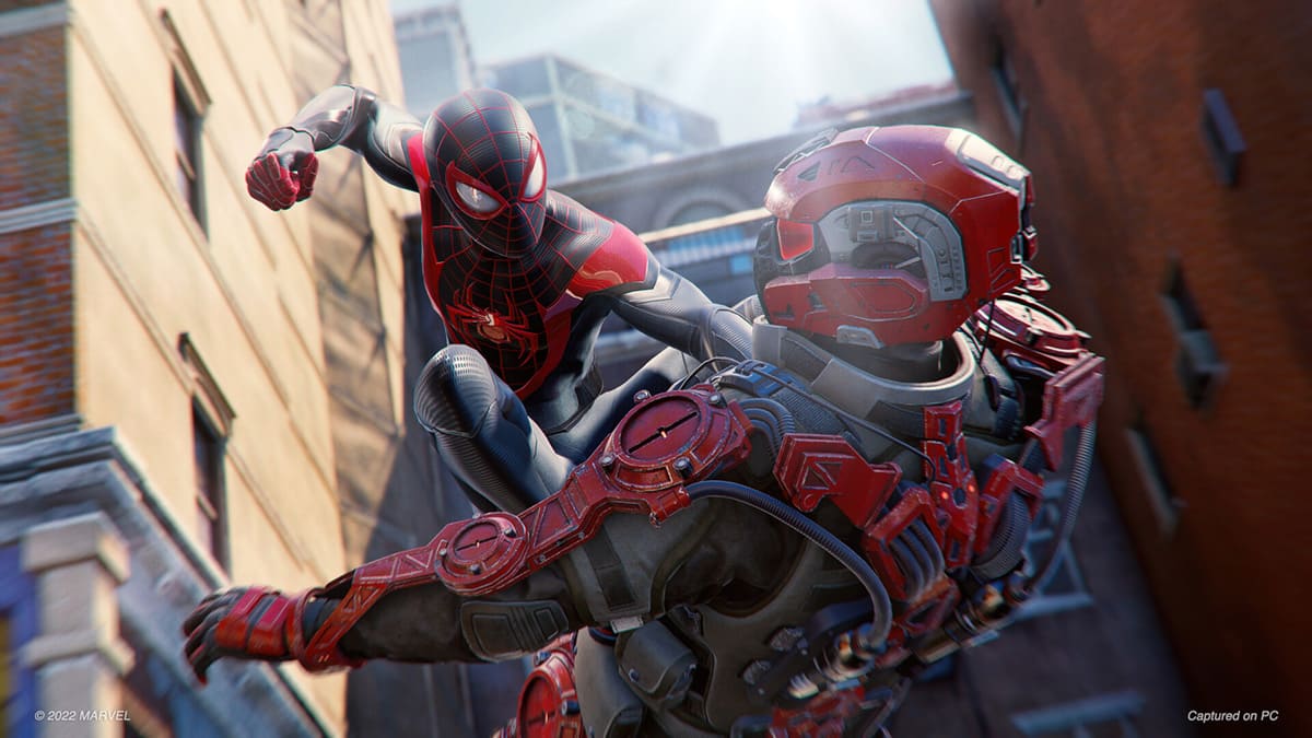 Muestra de los gráficos de Marvel's Spider-Man: Miles Morales en PC.