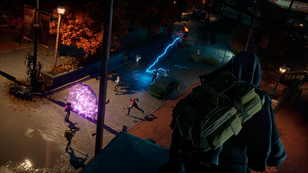 Los protagonistas de Redfall luchando contra vampiros