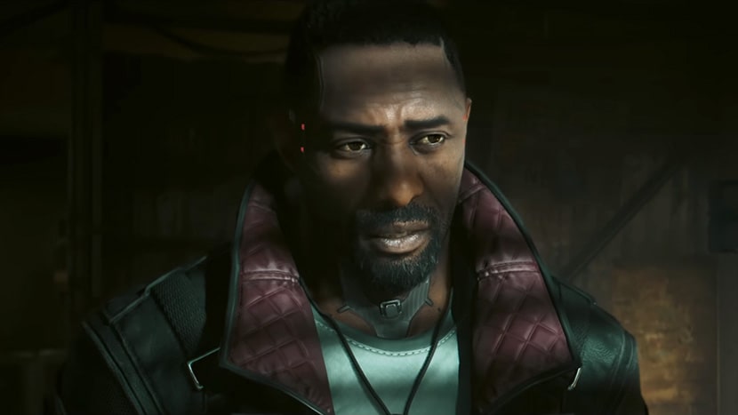 Idris Elba como Solomon Reed en la expansión Phantom Liberty del juego Cyberpunk 2077.