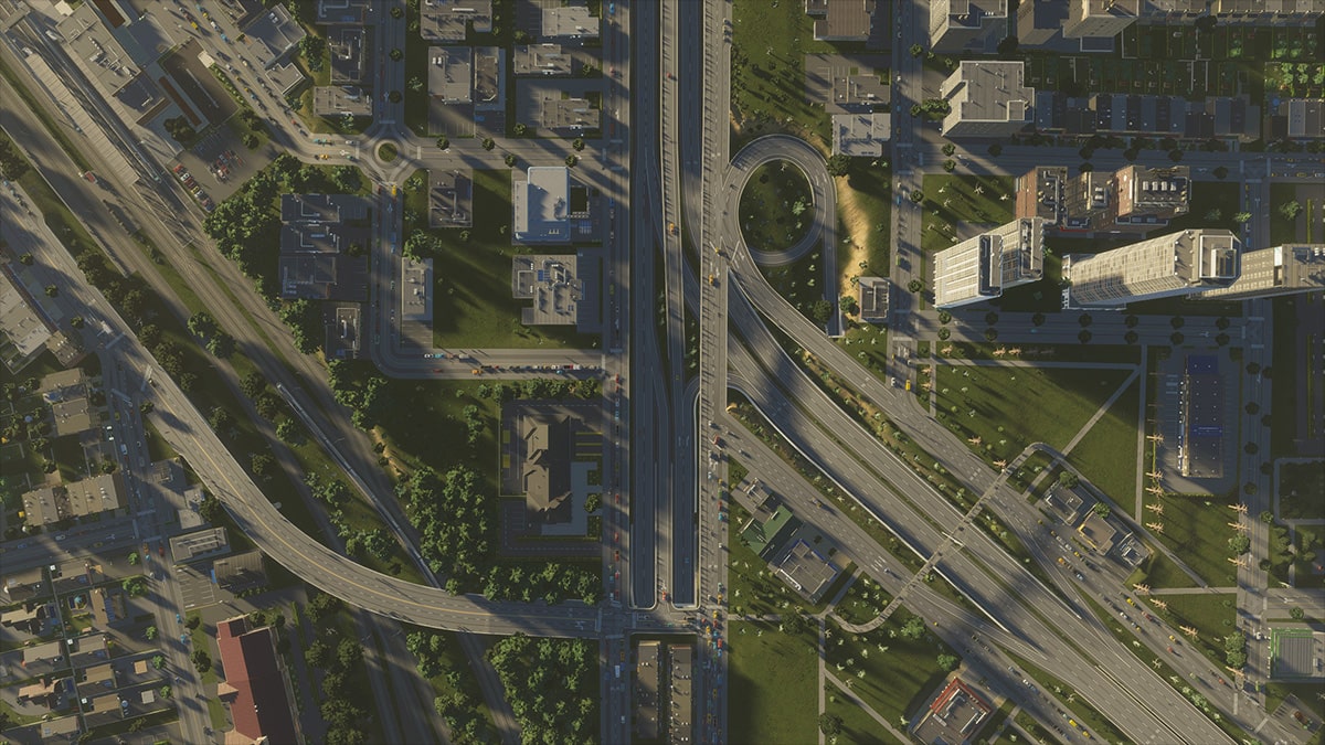 Carreteras en Cities: Skylines II.