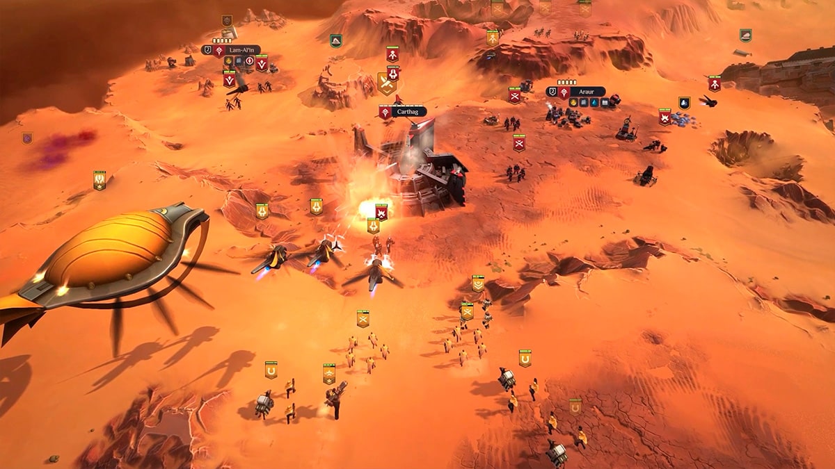 Batalla en Dune: Spice Wars.