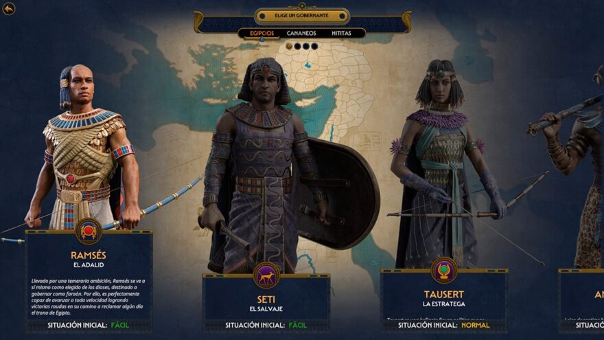 Facciones de Total War: Pharaoh.