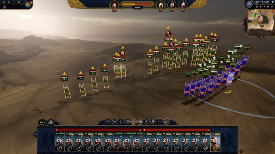 Batalla en Total War: Pharaoh.