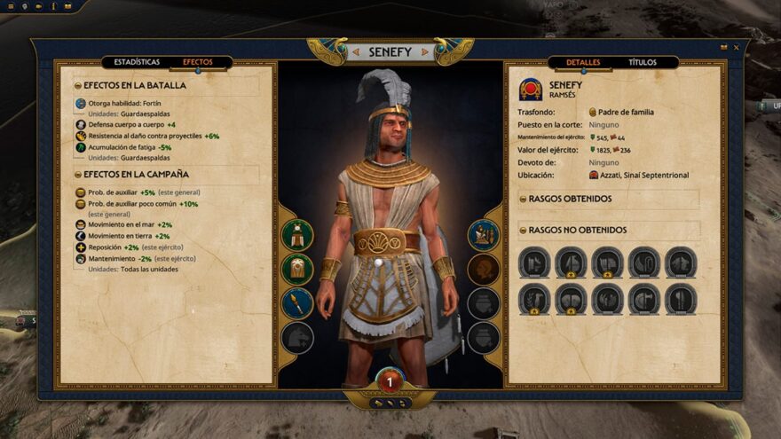 General genérico en Total War: Pharaoh.