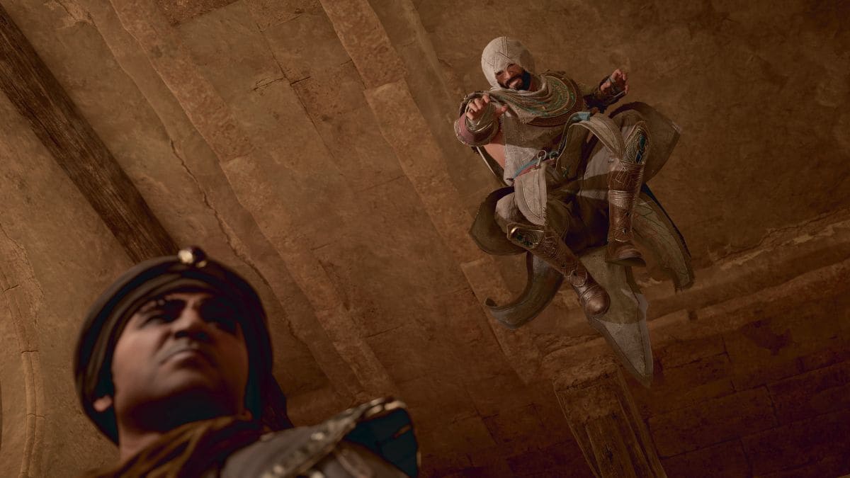 Basim asesinando a un enemigo en Assassin's Creed Mirage