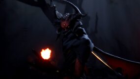 La Extraña muestra los cuernos en Metal Hellsinger.