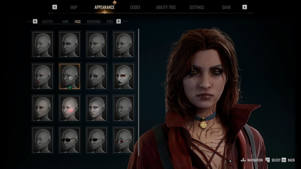 Personalización de Phyre en Vampire the Masquerade: Bloodlines 2