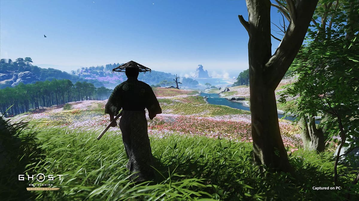 Ejemplo de los gráficos de Ghost of Tsushima en PC.