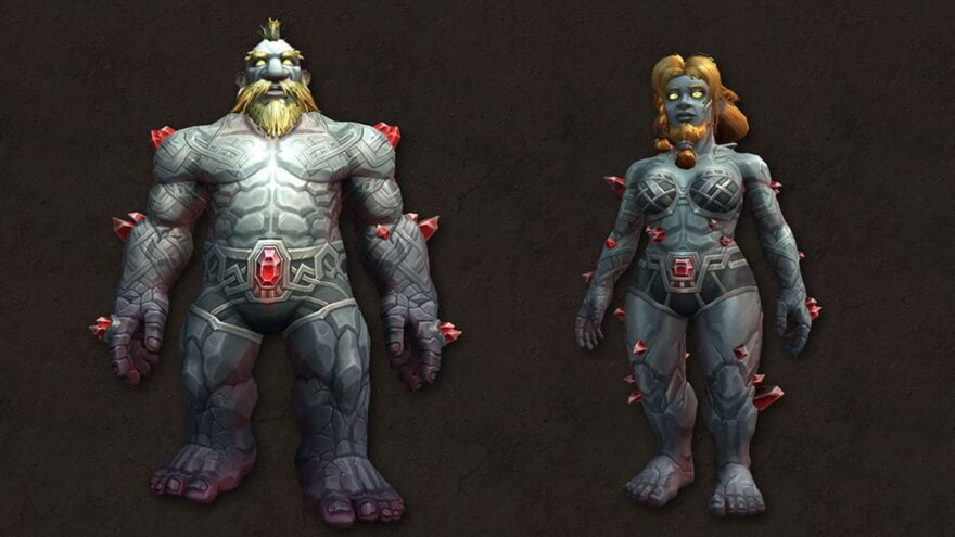 Hombre y mujer pertenecientes a la raza terránea en World of Warcraft.