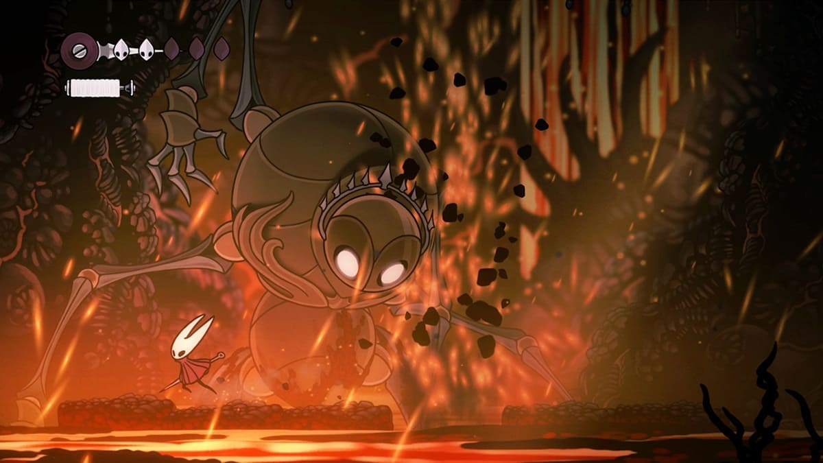 Combate contra jefe en Hollow Knight: Silksong