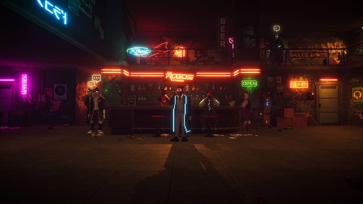 El protagonista de Neon Blood visita un bar