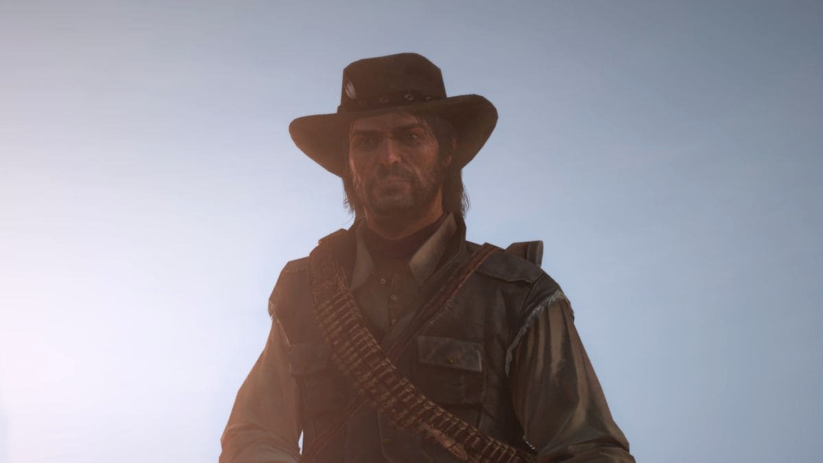 El protagonista de Red Dead Redemption, John Marston, en la versión del juego de PC