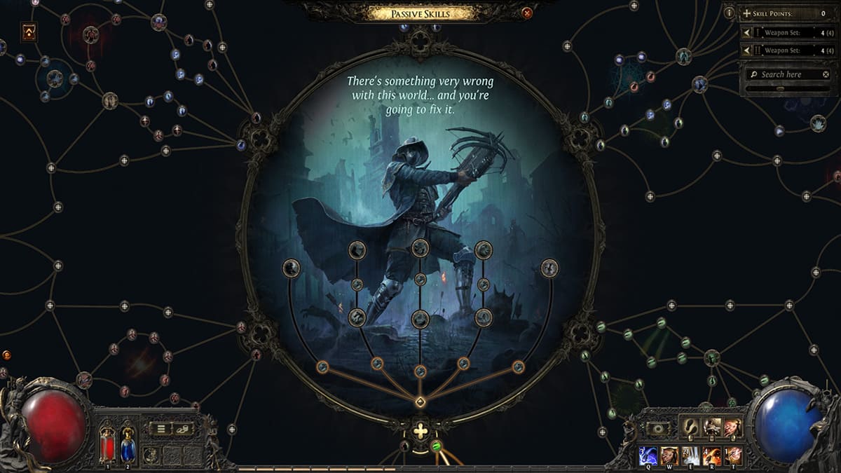 Árbol de talentos de Path of Exile 2.