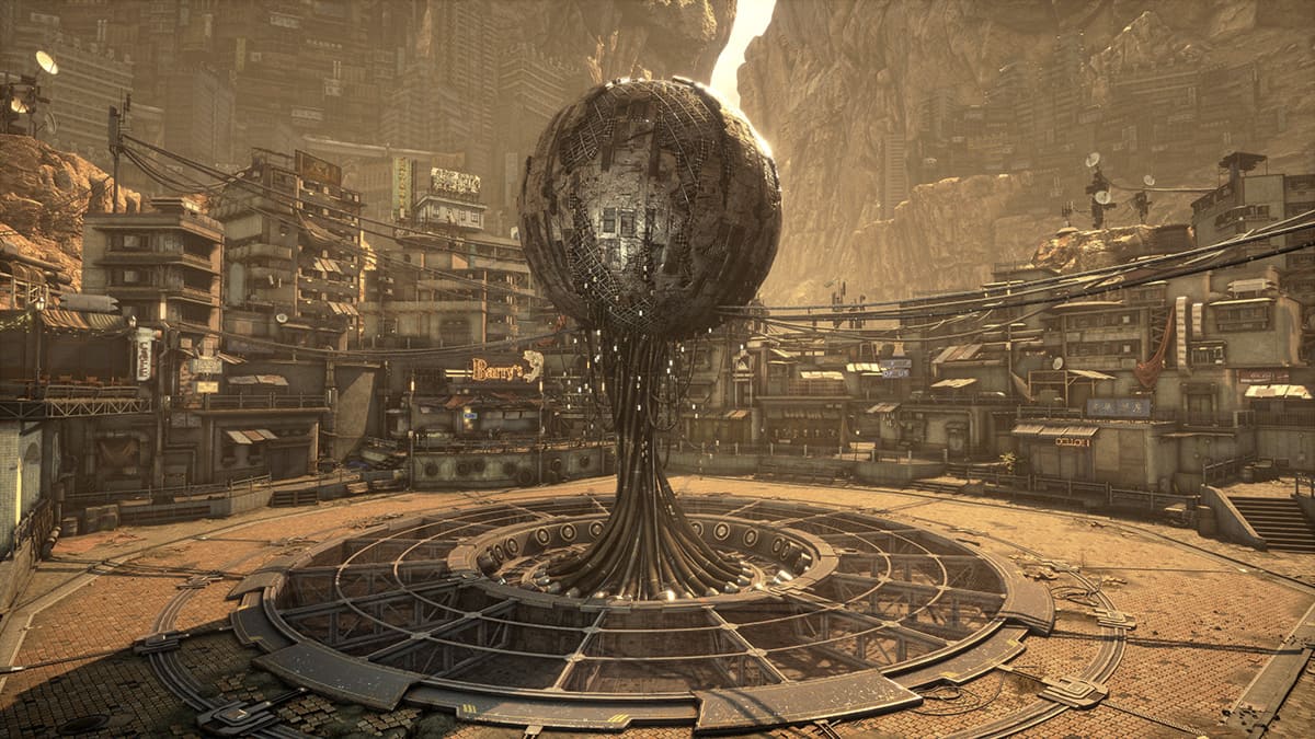 Uno de los escenarios del juego Stellar Blade.
