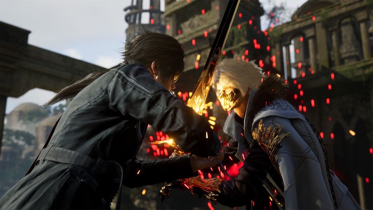 Kaser lucha contra un humano en Lost Soul Aside