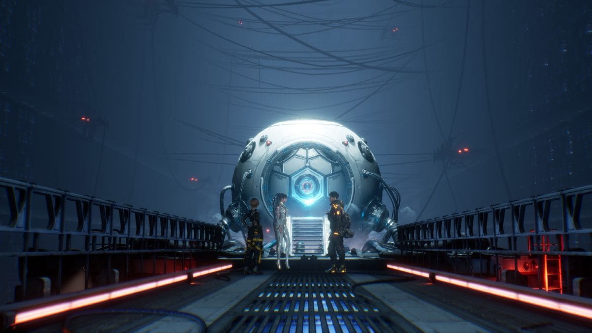 Personajes de Stellar Blade en la Cuna.