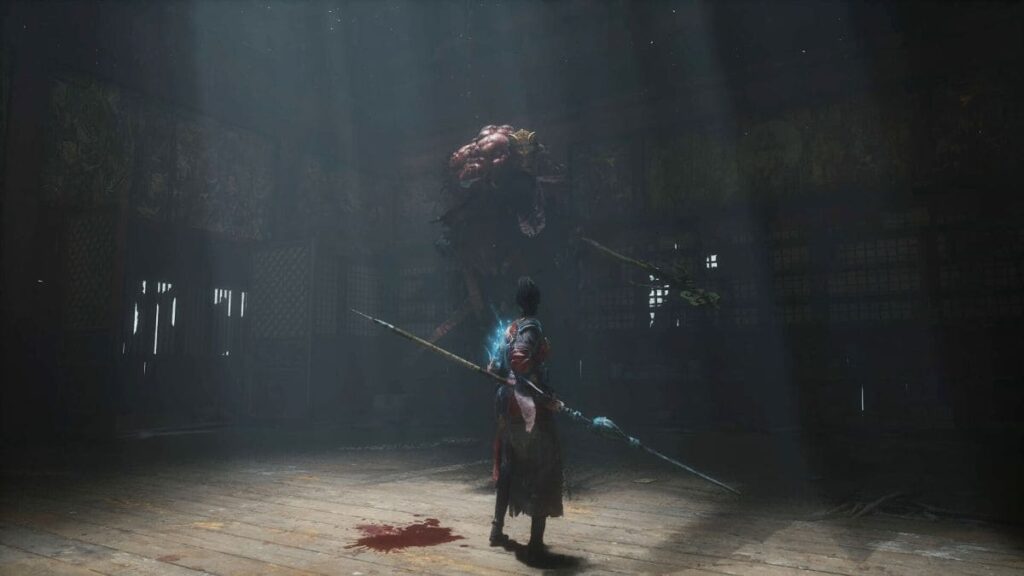 Combate contra un enemigo en Wuchang: Fallen Feathers