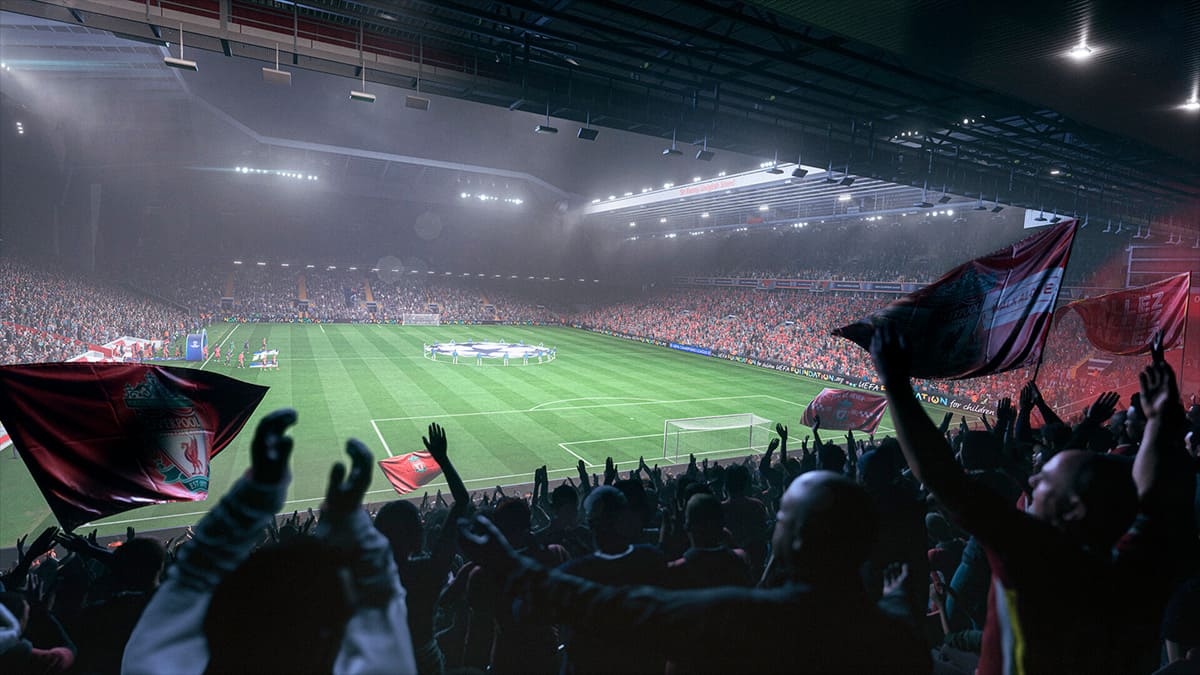 Inicio de un partido de la UEFA Champions League en EA Sports 26