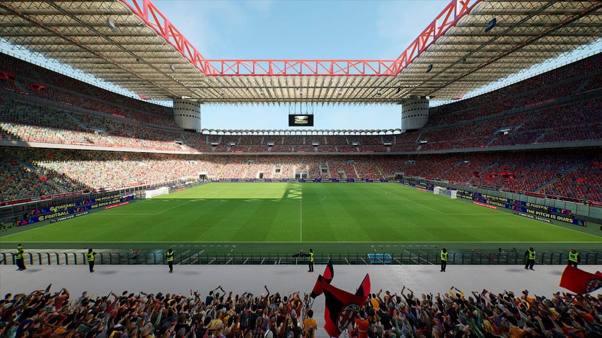 Estadio de San Siro del equipo italiano A. C. Milán en eFootball