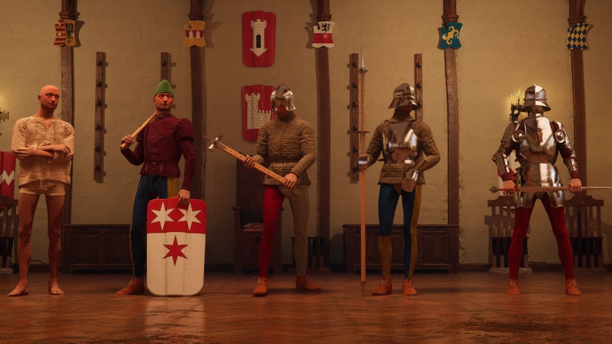 Algunos de los tipos de armadura de Half Sword