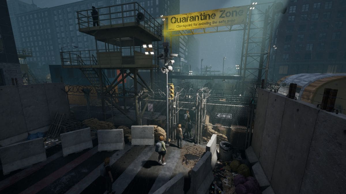 Acceso al punto de control de la zona segura en Quarantine Zone: The Last Check