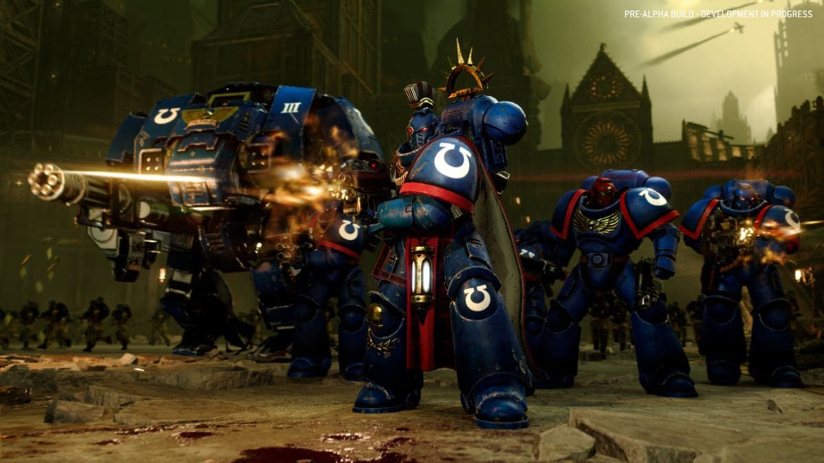 Marines Espaciales pertenecientes a los Ultramarines en Total War: Warhammer 40,000